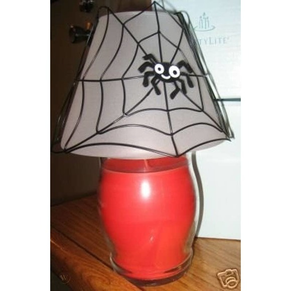 NIB PartyLite Spider Web Jar Candle Shade Halloween Decor P9458 Halloween Candle - Picture 2 of 5
